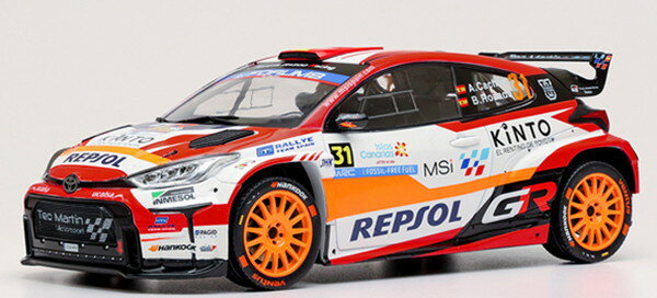 【2026年1月発売予定】　【送料無料】　IXO MODELS 1/18 トヨタ GR ヤリス ラリー2 2025年 ラリー・イスラス・カナリアス #31 A.Cochon/A.Dumand 完成品ダイキャストミニカー 18RMC252