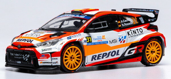 【12月発売予定】　【送料無料】　IXO MODELS 1/43 トヨタ GR ヤリス ラリー2 2025年 ラリー・イスラス・カナリアス #31 A.Cachon/B.Rozada 完成品ダイキャストミニカー RAM1000