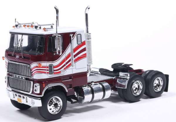 樂天商城 - 【送料無料】　IXO MODELS 1/64 フォード CL 9000 1976 ホワイト/レッドストライプ 完成品ダイキャストミニカー 64TR015B