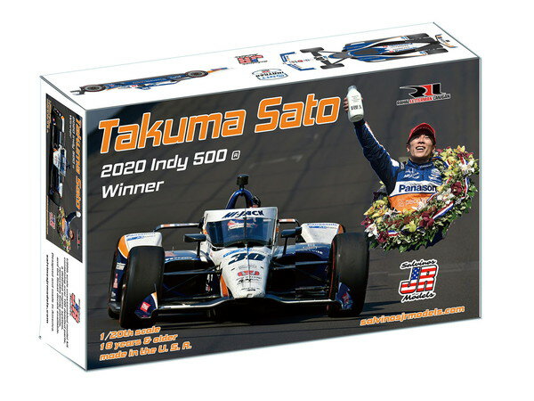 【7月発売予定】　【送料無料】　サルビノスJRモデルズ 1/20 レイホール・レターマン・ラニガンレーシング 佐藤琢磨 2020 インディ500 ウィナー プラモデル IRL2020TSI（楽天・トイスタジアム1号店）