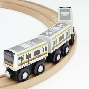 【送料無料】 moku TRAIN E233系南武線 (3両セット 木製玩具 木製おもちゃ 木製レール)