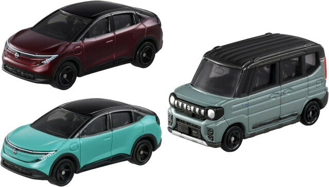 12月20日発売予定　【3点セット：送料無料】トミカ No.21 日産 リーフ 初回 ＆ 通常 ＆ No.26 スズキ スペーシア ギアのサムネイル