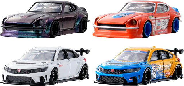 12月19日発売予定【4点セット：送料無料】トミカ tomica custom works OR26 NISSAN FAIRLADY Z + GN26 NISSAN FAIRLADY Z + BL26 SPOON CIVIC FL5 Honda CIVIC TYPE R + WH26 SPOON CIVIC FL5 (Demo Car) Honda CIVIC TYPE R