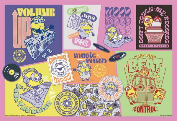 12月発売予定　【送料無料】　ジグソーパズル 300ピース ミニオン プレイ・イット・ファンキー 26×38cm 03-958のサムネイル