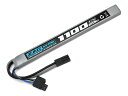【ネコポス送料無料】 ジーフォース ZAC LiPo 7.4V 1100mAh AK対応型 ロングタイプ 電動ガン用充電バッテリー ZAC257(3)