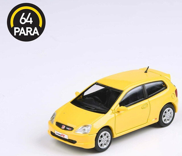 お支払い方法・送料・配送について予約販売商品についてPARA64 1/64 ホンダ シビック タイプR EP3 2001 サンライトイエロー RHD 完成品ダイキャストミニカー PA65345商品説明【品番】PA-65345 【スケール】1/64 【材質】ダイキャスト他■メーカー：パラゴン(PARAGON)