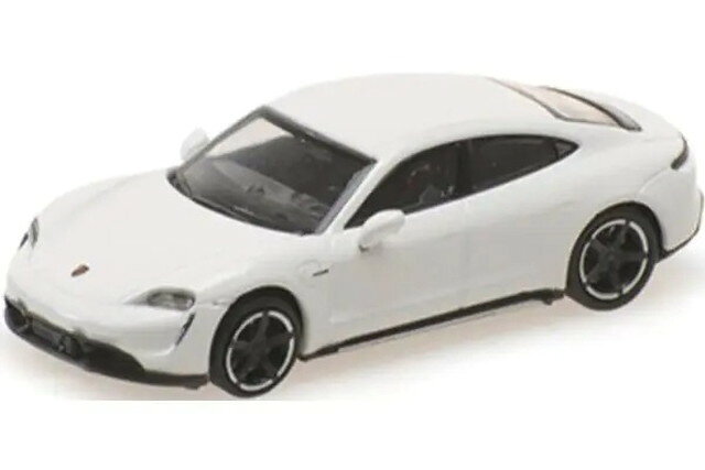 　MINICHAMPS 1/87 ポルシェ タイカン ターボ S 2019 ホワイト 完成品ミニカー 870068400