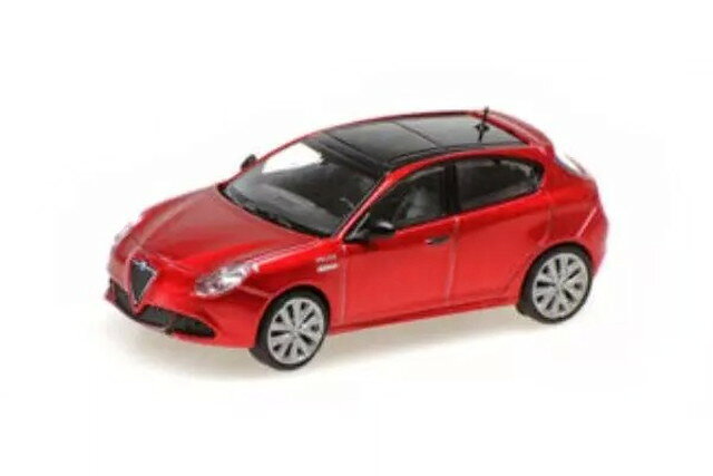 【送料無料】　MINICHAMPS 1/87 アルファ ロメオ ジュリエッタ ヴェローチェ 2017 レッドメタリック 完成品ミニカー …