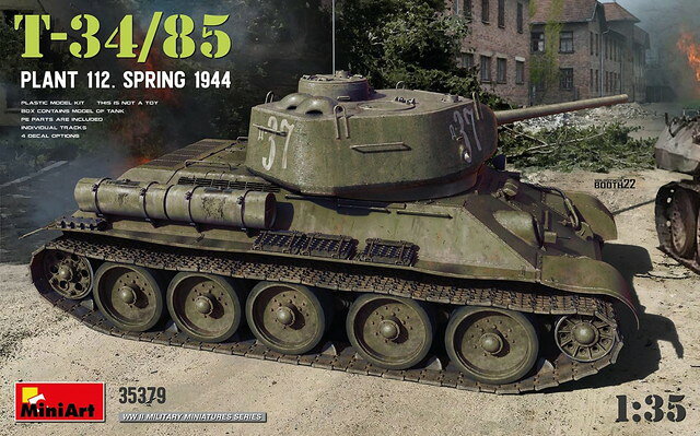 お支払い方法・送料・配送について予約販売商品についてミニアート 1/35 WW.II ソビエト軍 T-34/85 第112工場 1944年春 プラモデル MA35379【商品仕様】1/35スケール未塗装組立キット■メーカー：ミニアート(Miniart)