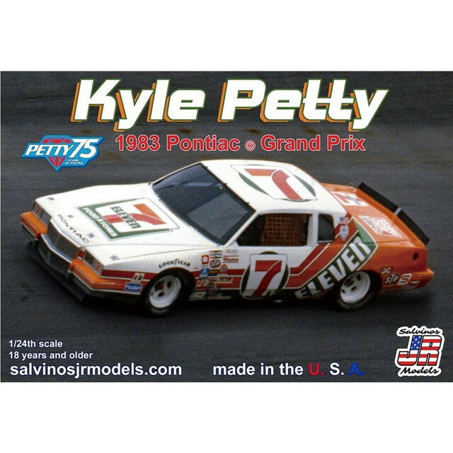 【送料無料】 サルビノスJRモデルズ 1/24 カイル ペティ 7 セブン-イレブン ポンティアック グランプリ NASCAR 1983 プラモデル PEGP1983KP