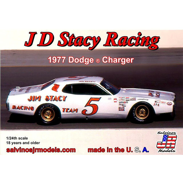 樂天商城 - 【送料無料】　サルビノスJRモデルズ 1/24 ニール・ボネット #5 JD ステイシー レーシング 1977 ダッジ チャージャー プラモデル JSDC1977NBO