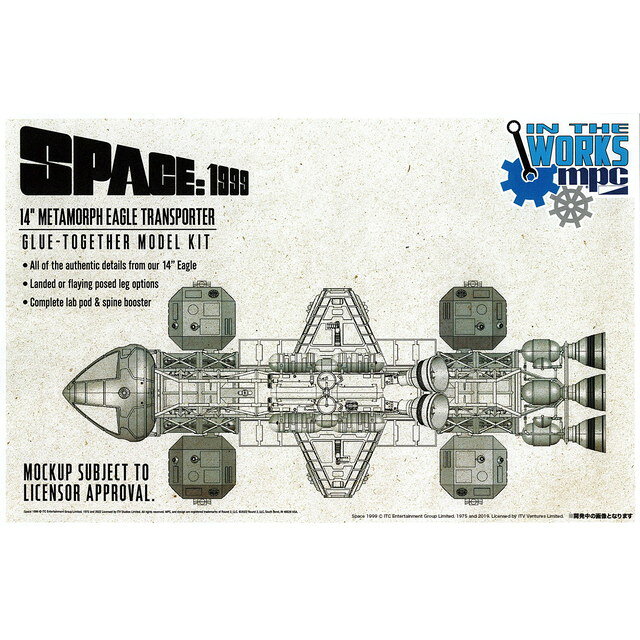 【送料無料】 MPC 1/72 スペース1999 イーグル w/ラボポッド ブースター プラモデル MPC979