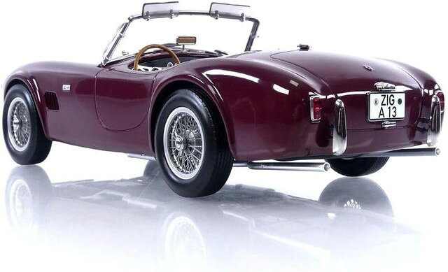 トイスタジアム1号店の【送料無料】　NOREV 1/18 AC コブラ 289 1963 ダークレッド 完成品ダイキャストミニカー 182758｜アングル2