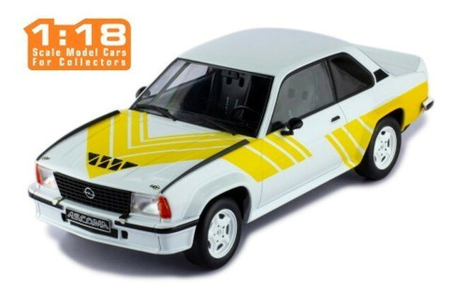 　IXO MODELS 1/18 オペル アスコナ B 400 1982 ホワイト/イエロー 完成品ダイキャストミニカー 18CMC127
