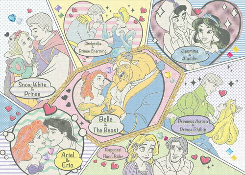 【送料無料】 ジグソーパズル 500ピース パズルデコレーション ディズニー Best Couples(ベストカップル) 38x53cm 74-006 【Disneyzone】