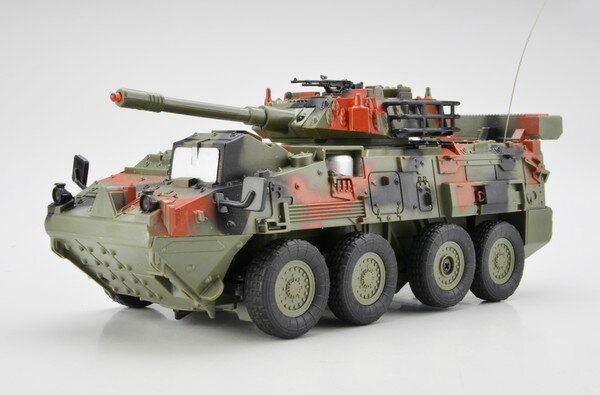 【送料無料】　電動R/C　27MHz　バトルヴィークルジュニア　8輪装甲車　グリーン迷彩　(赤外線バ ...