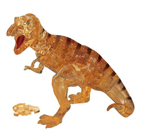 【送料無料】　立体パズル　クリスタルパズル　49ピース　ティラノサウルス T-REX・ブラウン　50226のサムネイル