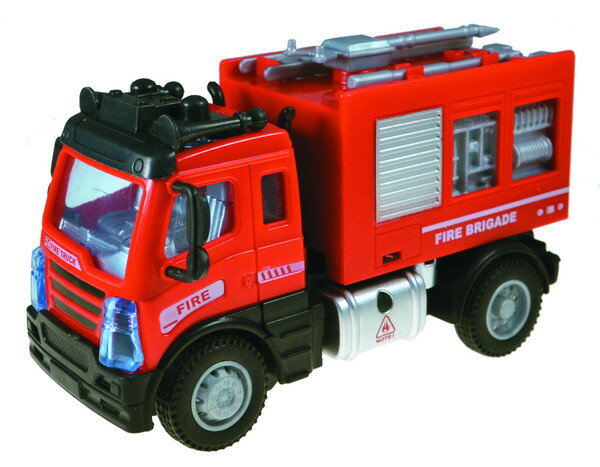 【送料無料】　完成品ラジコン　1/64　はたらく車両ミニ　No.02　化学消防車　RCカー　27MHzのサムネイル