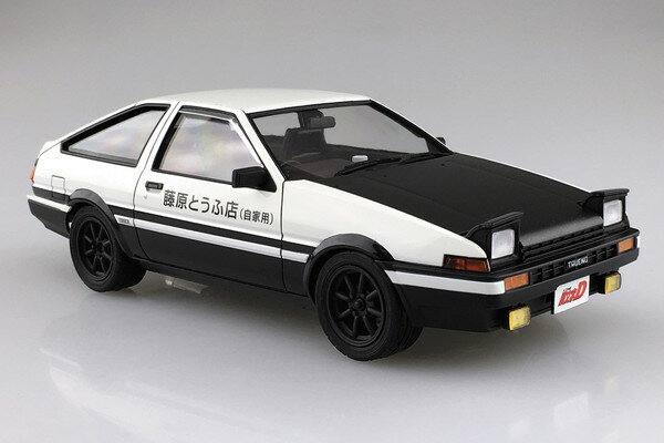 6月再入荷予定 【送料無料】 アオシマ 1/24 頭文字D イニシャルD No.06 藤原拓海 AE86トレノ 第37巻仕様 プラモデル