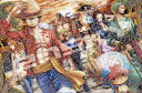 【送料無料】 ジグソーパズル 1000ピース ワンピースモザイクアート 上陸 50×75cm 1000-586