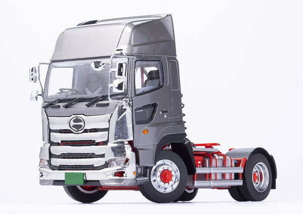ケンクラフト日野プロフィアトレーラーセットブルーメタリック1/50
