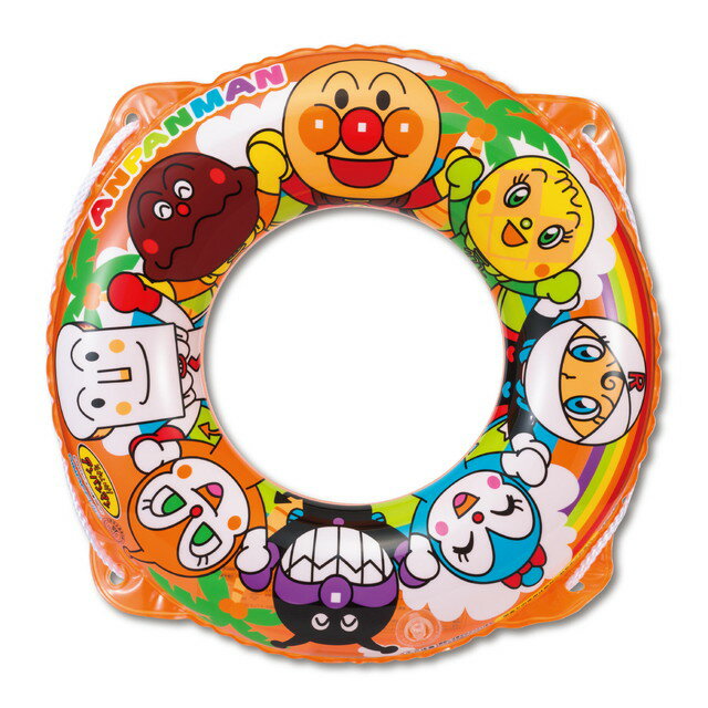 【ゆうパケット送料無料】 アンパンマン 50cmロープ付きうきわ 浮き輪 ウキワ 対象年齢3才以上