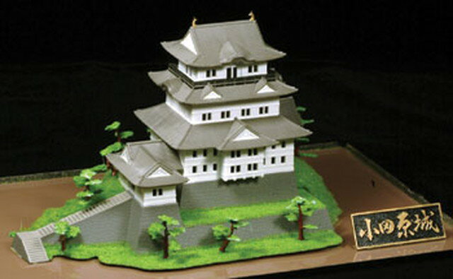 [完成品] 鎗噛山城（福井市安田）日本の城　お城のジオラマ模型　プラモデル　城郭模型
