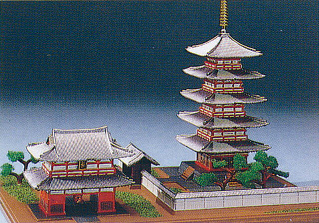 　日本の伝統美　浅草寺五重塔　JD-11　プラモデル