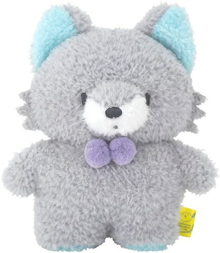 【定形外郵便送料無料】　ふわふわたっとん ぬいぐるみ S おおかみ グレー 高さ15cm　P-812 ...