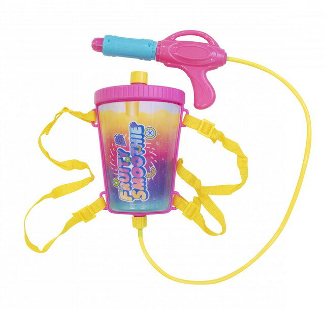 【送料無料】　アクアタンク　スムージー　ウォーターガン　水鉄砲　水ピストル　射程距離：9m　タンク容量：1500cc