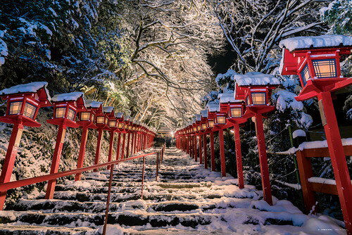 【送料無料】　ジグソーパズル 1000ピース 冬織りなす絶景　貴船神社（京都）50x75cm 10-1435
