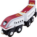 【送料無料】 moku TRAIN E6系新幹線こまち 3両セット 木製玩具 木製おもちゃ 木製レール