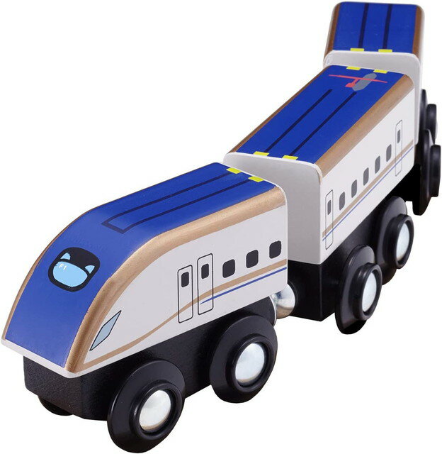 【送料無料】　moku TRAIN　E7系新幹線かがやき 3両セット　木製玩具 木製おもちゃ 木製レール