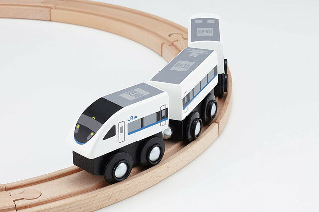 【送料無料】 moku TRAIN 683系 サンダーバード 3両セット 木製玩具 木製おもちゃ 木製レール