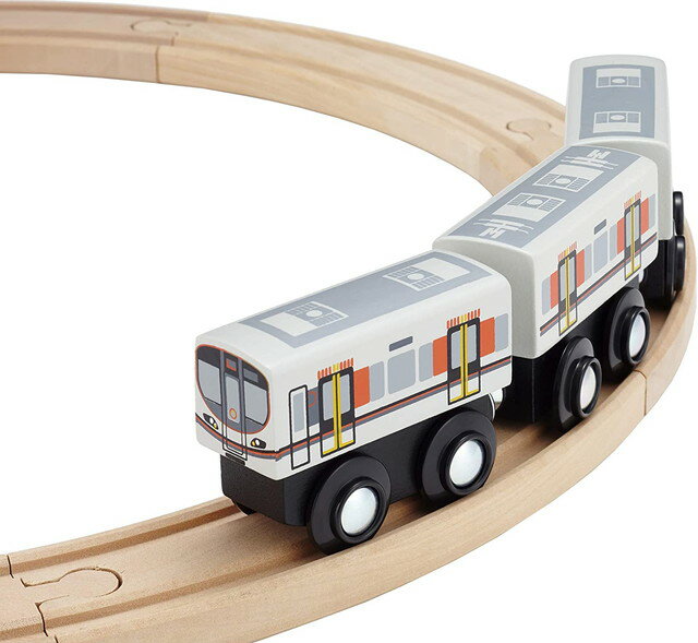 【送料無料】　moku TRAIN　323系 大阪環状線　3両セット　木製玩具 木製おもちゃ 木製レール
