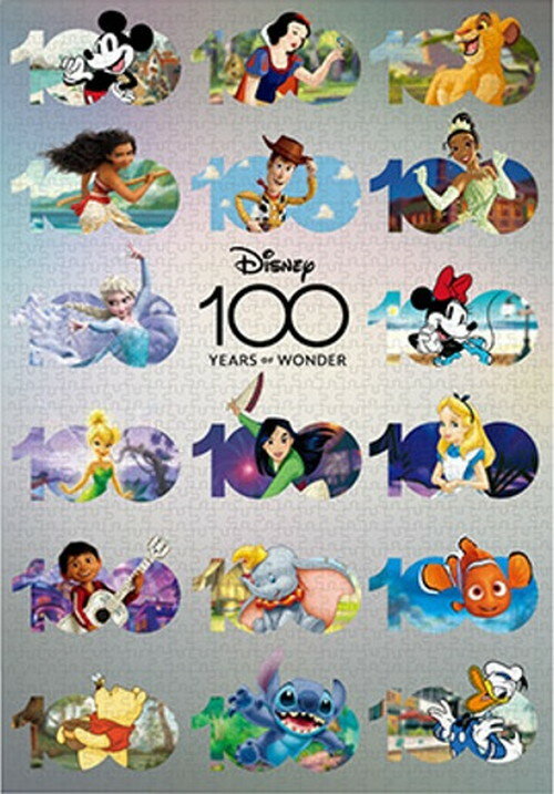 【送料無料】　ジグソーパズル 1000ピース Disney100:Anniversary Design 51x73.5cm D1000-010