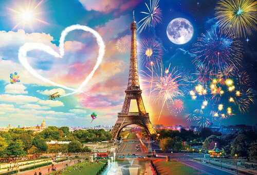 【送料無料】　ジグソーパズル 1000ピース Paris Day to Night 49×72cm 1000-020