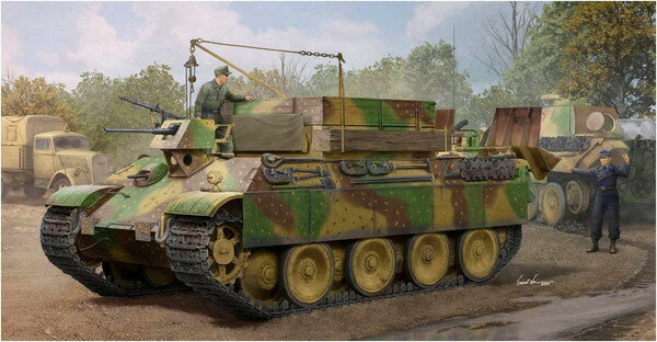 お支払い方法・送料・配送について予約販売商品についてHOBBY BOSS 1/35 ファイティングヴィークルシリーズ ドイツ ベルゲパンサーG型 戦車回収車(後期型) プラモデル 84554ドイツでは行動不能になった大型戦車を回収する車両として、パンサー戦車を改造した戦車回収車「ベルゲパンサー」を開発しました。砲塔は未搭載で車体前方に2cm機関砲を搭載し、回収用のウインチと駐鋤を備えていました。当初はD/A型の車体を使用していましたが、1944年秋頃からG型の車体に変更して生産されました。キットは後期仕様を精密にモデル化。履帯は連結組み立て式。エッチングパーツ付き。■商品サイズ(完成時)：全長25.7cm、全幅16.6cm■パーツ数1300以上■メーカー：ホビーボス(Hobby Boss)