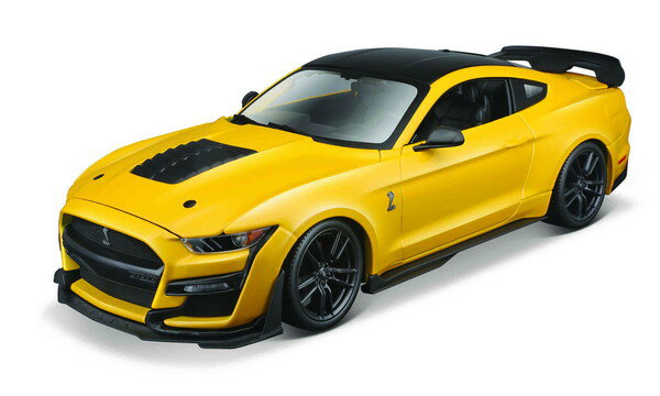 【送料無料】　Maisto 1/18 マスタング シェルビー GT500 2020 イエロー/ブラック 完成品ダイキャストミニカー MS31452Y