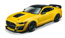 【送料無料】　Maisto 1/18 マスタング シェルビー GT500 2020 イエロー/ブラック 完成品ダイキャストミニカー MS31452Y 1