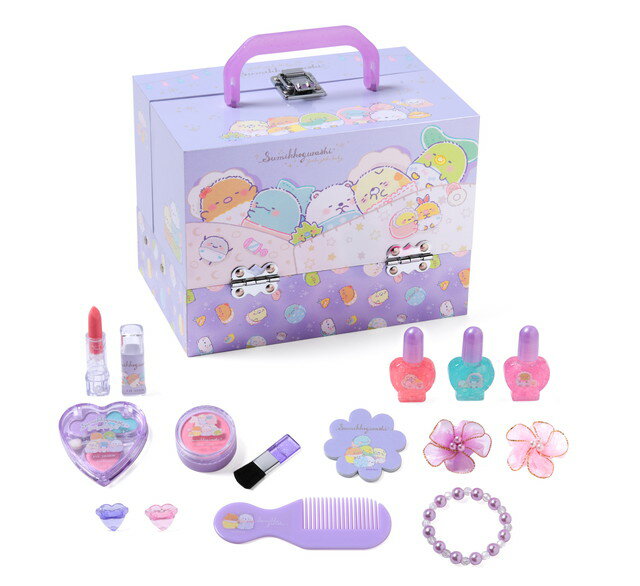 【送料無料】　すみっコぐらし　バニティメイクボックス　パープル 230702　(2023ver)のサムネイル