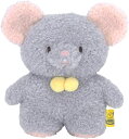 【送料無料】 ふわふわ たっとん ぬいぐるみ S ねずみ GY 高さ約15cm P-8942