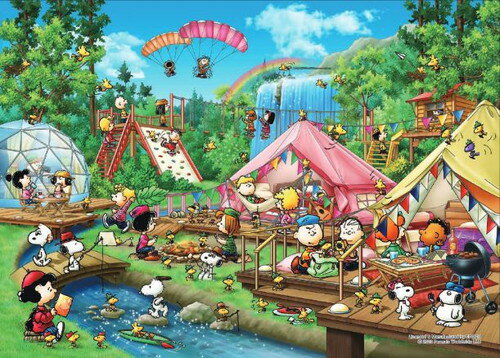 【送料無料】 ジグソーパズル 500ピース ピーナッツ スヌーピー グランピング 38×53cm 06-706s