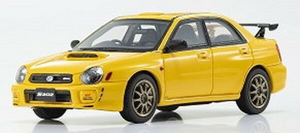 【送料無料】　京商オリジナル 1/43 スバル インプレッサ S202 (イエロー) 完成品ミニカー KSR43118Y