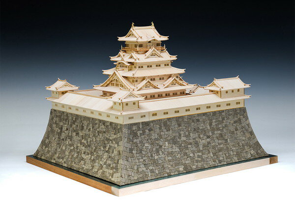 ★【木工用アロンアルファ+カッター+紙やすり付き】 【送料無料】 ウッディジョー 1/150 駿府城 木製建築模型