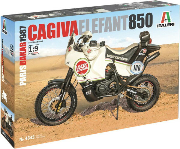 【送料無料】 イタレリ 1/9 カジバ エレファント 850 1987年 パリ ダカール仕様 (日本語説明書付属) プラモデル IT4643