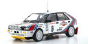 【★カタログ】 【送料無料】 京商オリジナル 1/18 ランチア デルタ HF 4WD モンテカルロ ”チーム ランチア マルティニ” 1987 #6 完成品ダ...