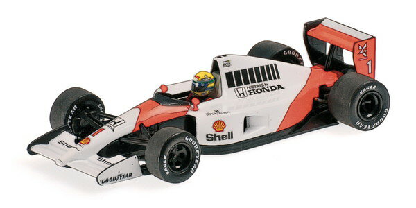 【送料無料】　MINICHAMPS 1/43 マクラーレン ホンダ MP4/6 アイルトン・セナ 1991 ワールドチャンピオン ウェザリング仕様 完成品ダイキャストミニカー 540913301