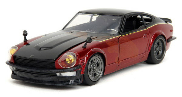 Hot Wheels - 【送料無料】　JADA TOYS 1/24 ワイルド・スピード/ファイヤーブースト 1972 ダットサン 240Z ダークレッド/ブラック/グラフィックス 完成品ダイキャストミニカー JADA34916