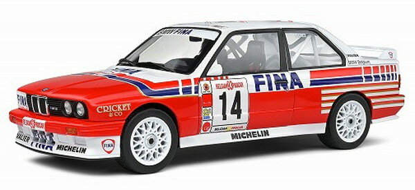 【送料無料】　SOLIDO 1/18 BMW E30 M3 ベルギー プロカー 1993 #14 完成品ダイキャストミニカー S1801523